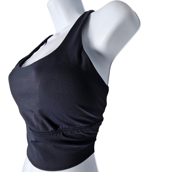 CRZ Yoga Butterluxe Strappy Longline Sports Bra Dark Navy Medium Support Size M - Picture 2 of 7